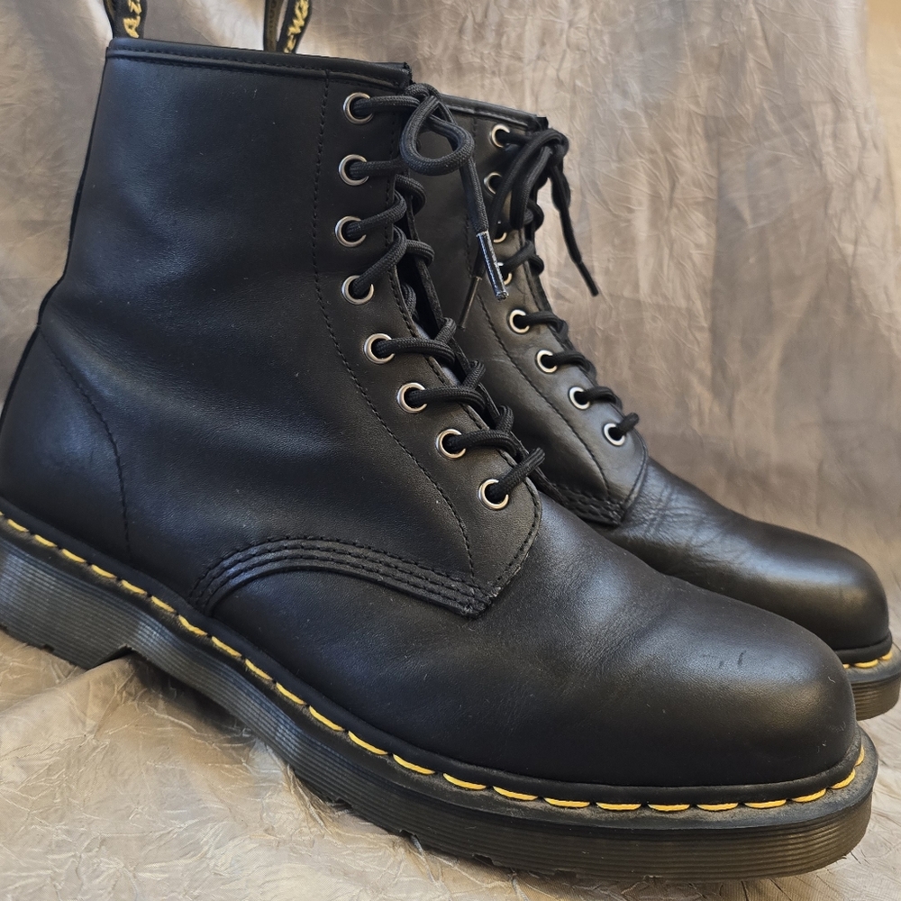 Dr. Martens Black Leather Boots SZ 10
